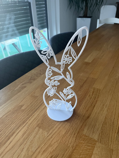 ostern hase 25 3cm 9 84 zoll oster hase ostern by 3d fuchsbau haushalt dekor dekoration osterhase a1 p1p p1 x1 x1c p1s bambu bambulab 3d print model - Mito3D