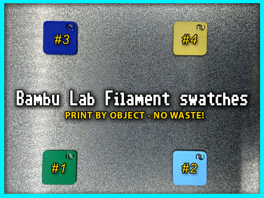 bambu laboratorio ams muestra tela impresión 4 muestras in go by wing art 3d impresora prueba modelos 2 color 3 colores calibración filamento accesorio adaptador arte filamentos caja tarjeta colección intercambio reloj filamentoscaja filamentswatchcontainer filamentosrelojes tablero libro soporte almacenamiento bambulab a1 mini a1mini cubierta carcasa funda x1 carbón c plato 3d print model - Mito3D