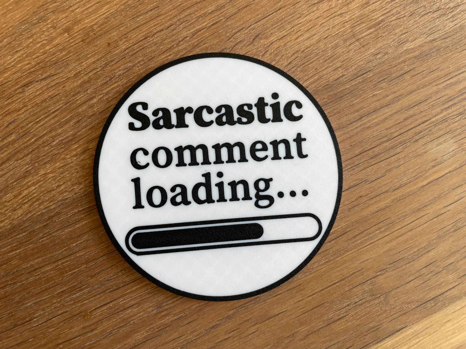 sarcastic coaster funny drink coffee by 3d prints week household house models silly humor art 2d latte table kitchen bar 3D print model - Mito3D