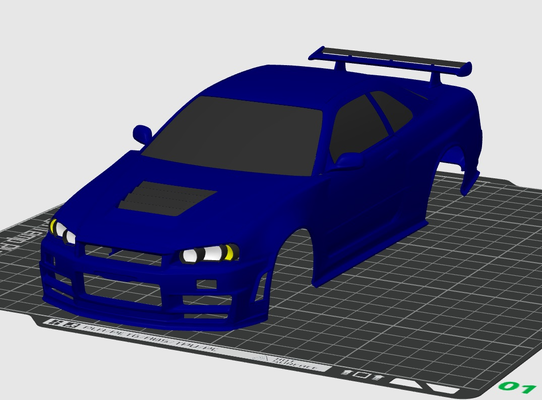 nissan horizont gtr r34 tune karosserie by tss082091 hobby diy rc auto modell gebäude 3d print model - Mito3D