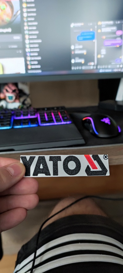 yato placa ams pronto by szymon10189 arte sinais logotipos 3d print model - Mito3D