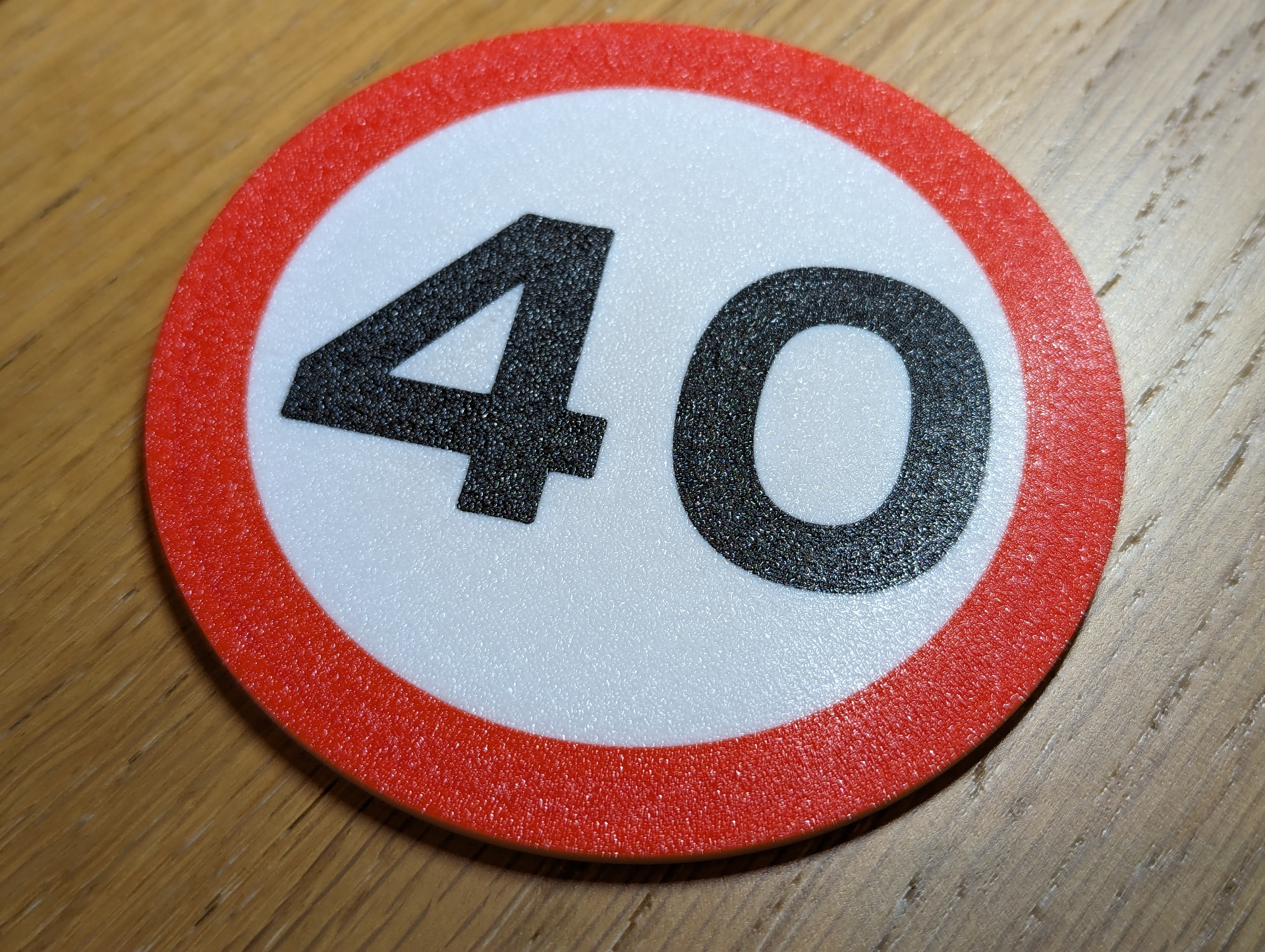 uk estrada placa 40mph montanha russa by cabelo casa decoração trânsito milhas unidos reino rapidez 3D print model - Mito3D