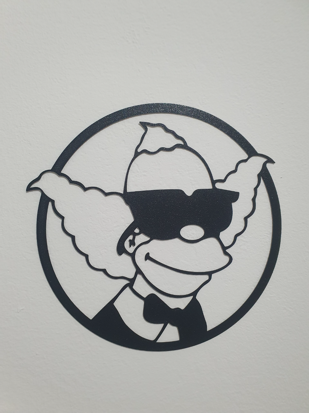 krusty pitre mur art simpsons by sfrl90 2d 3D print model - Mito3D