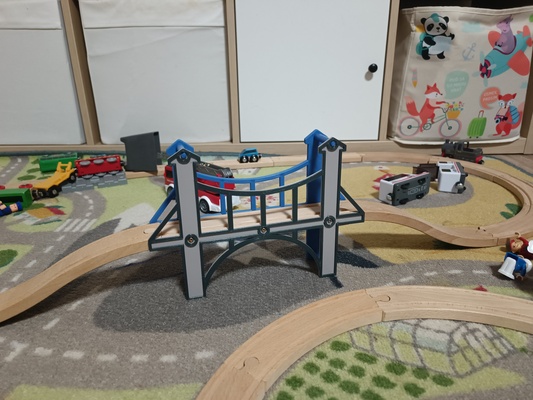 brio ikea treno ponte remixato by misko903 giocattoli giochi giocattolo briotraintrack ikeatraintrack ikeatraintracks briocompatibile dei binari ikeatrain 3d print model - Mito3D