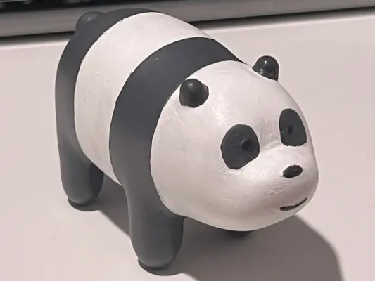 panda we desnudo osos by nitsirc arte esculturas lindo 3d print model - Mito3D