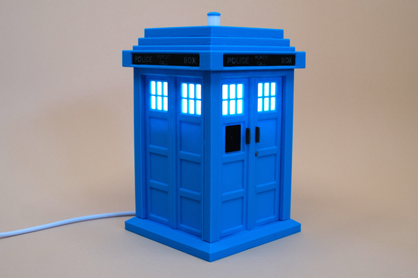 medico oms tardis kit carta luci by sakul giocattoli giochi dr tv kitcard puzzle luce lampada 001 3d print model - Mito3D