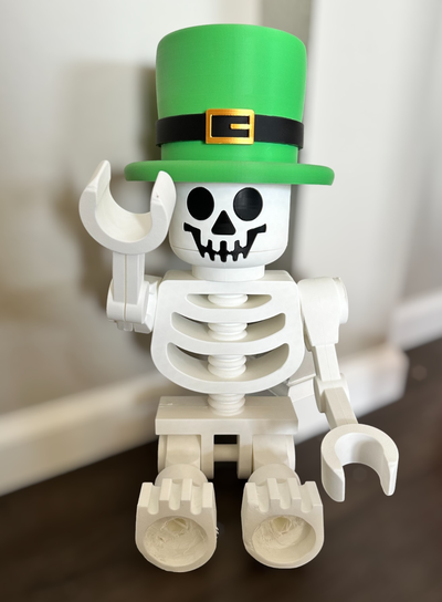 leprechaun cappello mega mattone scheletro by ohgiraffa domestico arredamento festa san patrizio 3d print model - Mito3D