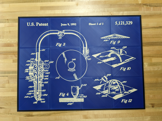 fdm 3d yazıcı patent çarşaf 3 us5121329a alet yöntem oluşturma three dimensional nesneler by famjar vv sanat 2d duvar sanatı 3d print model - Mito3D