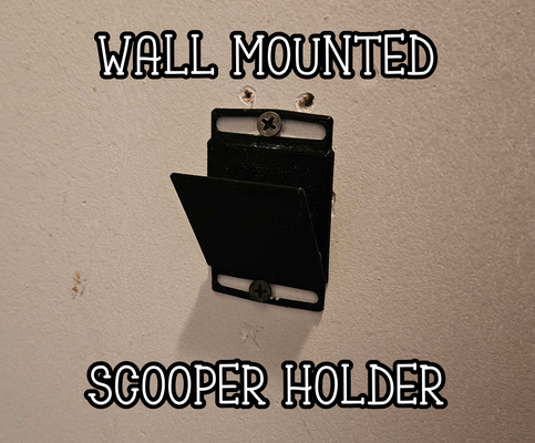 easy scooper wall holder by childoven tools organizers mounted mount simple screw in scooperholder ice machine handy sleek elegant 3d print model - Mito3D