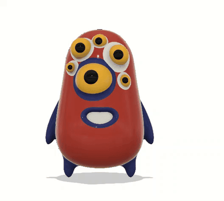 funky alieno by nero jack miniature creature 3d print model - Mito3D