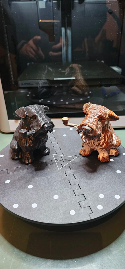 terrier by pluto15772 miniatures animaux fumeur chien mignonne chienchien animal compagnie facile to impression 3d print model - Mito3D