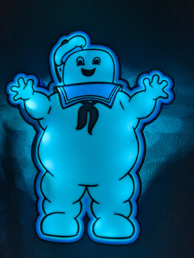 fique puft marshmallow homem luz caixa by cruse2382 arte sinais logotipos caça fantasmas 3d print model - Mito3D
