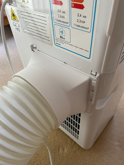 air conditionnement unité échappement adaptateur 150mm tuyau by minal ménage maison modèles 3d print model - Mito3D