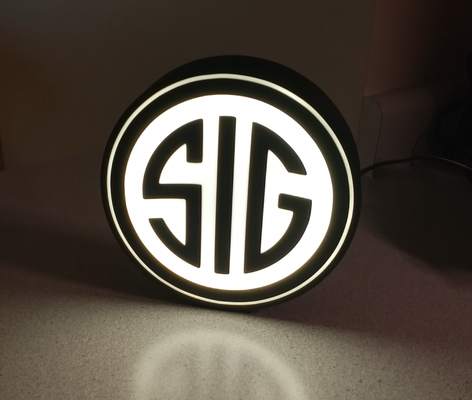 sig logo light box by teamk household decor sauer lightbox 3d print model - Mito3D