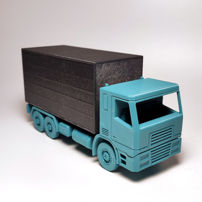 print in place box truck module by vitbudina hobby & diy vehicles vehicle car toy printinplace modular working 3d print model - Mito3D