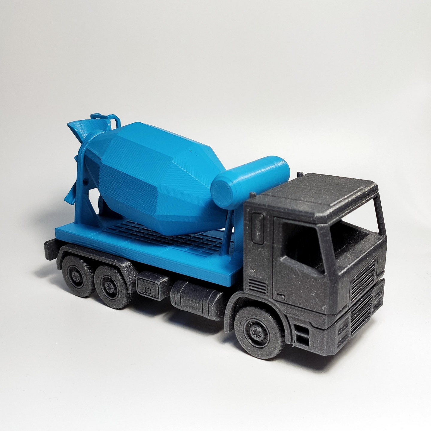 print in place cement mixer module by vitbudina hobby & diy vehicles cementmixer construction machine toy car printinplace truck 3D print model - Mito3D