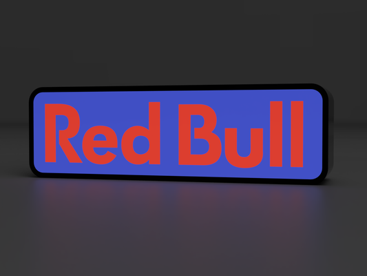 rosso toro logo guidato lightbox by lozagon1234 arte segni loghi redbull luce 3d print model - Mito3D