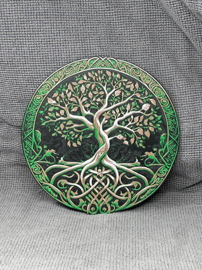tree of life hueforge by hlrcreations art 2d flat multi color filament painting p1p p1s x1c 3d print model - Mito3D