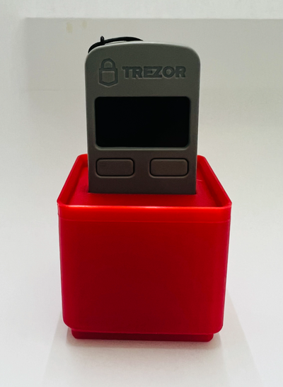 gridfinity 1x1x5 holder trezor original model by siam3d household office bitcoin desk crypto 3d print model - Mito3D