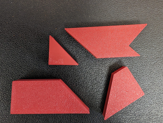 pazzo t cktes ein gioco puzzle aus 4 diviso facile dai un'occhiata it tentativo es by bastel42 giocattoli giochi gioco souvenir iqtest tangram 3d print model - Mito3D