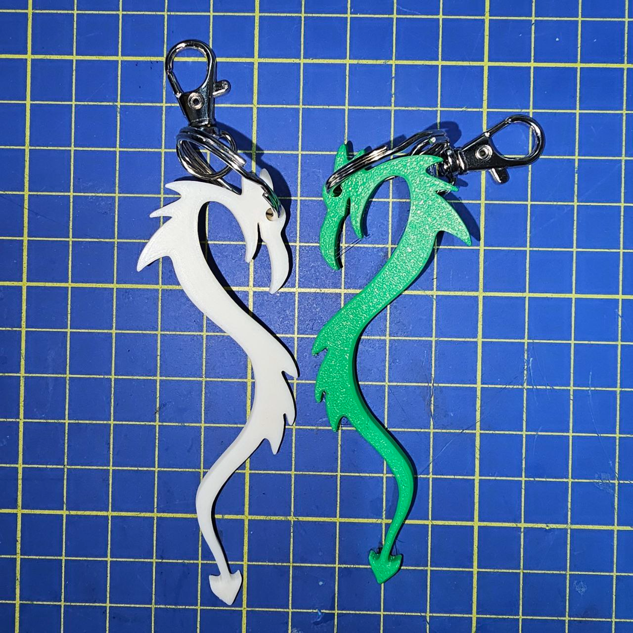 dragon keychain or pendant by myzhar art 2d dragonkeychaincrafts dragonpendant 3D print model - Mito3D