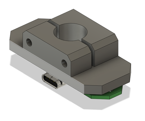 pis adxl nozzle mount chc v6 by pesekgeorge 3d printer accessories voron voron02 3d print model - Mito3D