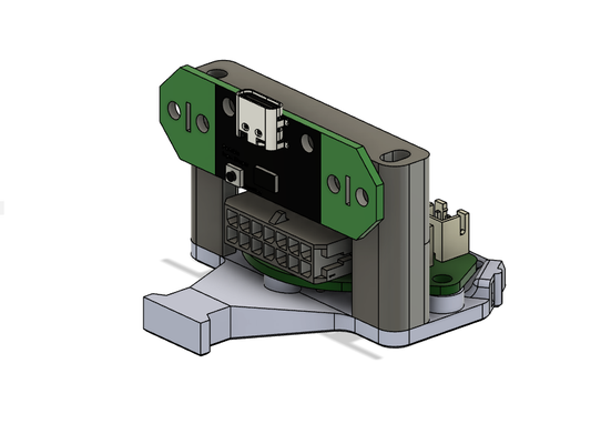 input shaper mount voron v02r1 by pesekgeorge 3d printer parts fysetc adxl345 adxl345mount adxl portableinputshaper 3d print model - Mito3D