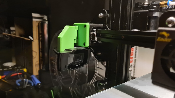 ender 3 webcam mount by pesekgeorge 3d printer accessories ender3 webcammount niceboy 3d print model - Mito3D