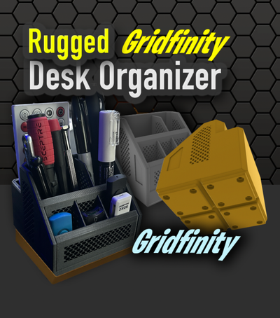 robusto organizzatore gridfinity 2x2 by k2 kevin utensili organizzatori scrivania 3d print model - Mito3D