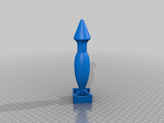 bombe by noir jack art modèles fusée 3d print model - Mito3D
