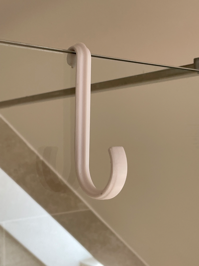 simple towel hook by minalll household house models 3d print model - Mito3D