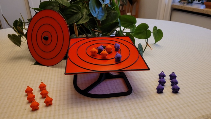 balance board game remixed by robert64 toys & games boardgame balancing 3d print model - Mito3D