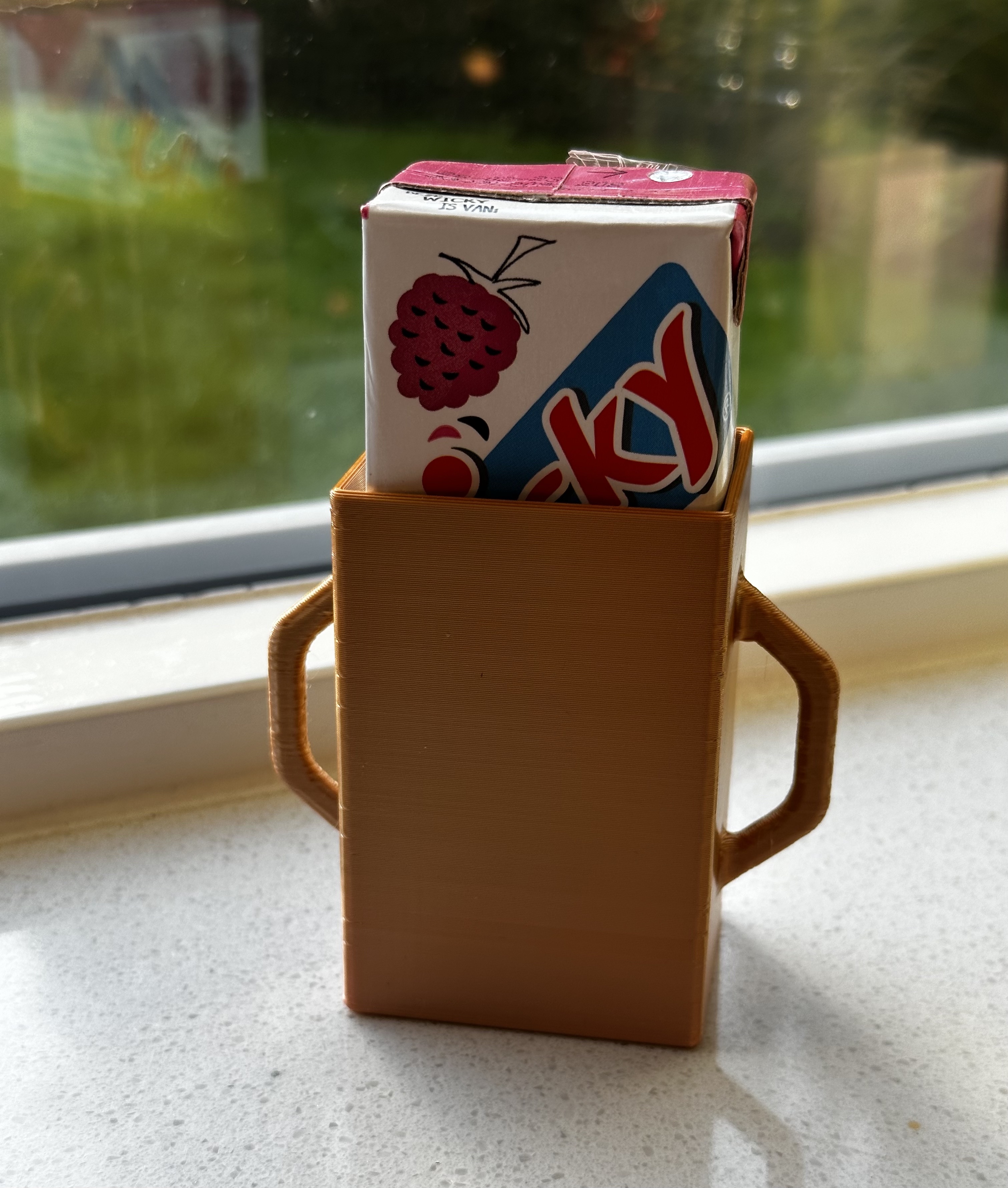 juice box holder by franklin household house models juicebox 3D print model - Mito3D