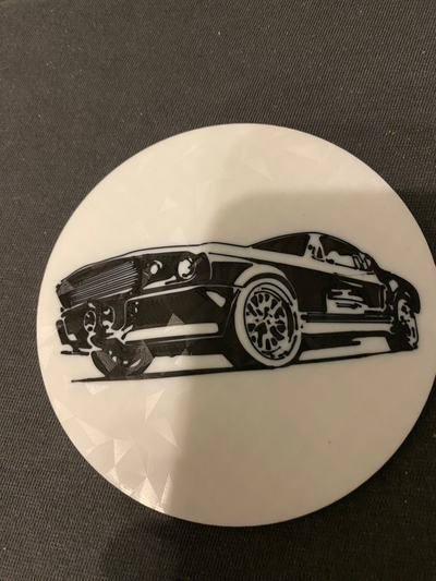 ford mustang bardak altlığı ters ayarlayıcı by p4trick sanat işaretler logolar araba musclecar 3d print model - Mito3D