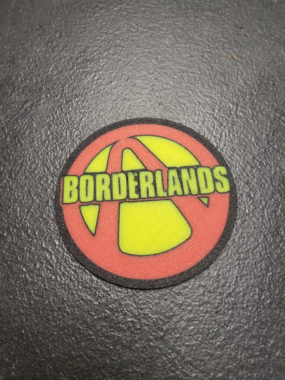 borderlands coaster by hj 3d art models video games claptrap logo multi color film movie keychain key drink glass decor 3d print model - Mito3D