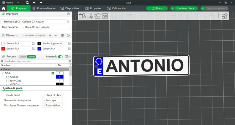 modelo pára llavero matriculas europeas by worldcat3d arte 2d chaveiro inscrição carro veículo negócios bambu frança tcheco república alemanha itália 3d print model - Mito3D