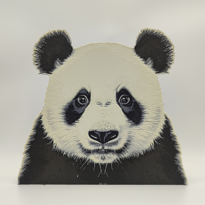 panda forja chapéus by bamingo projeto arte 2d pintura filamento selva floresta 3d print model - Mito3D