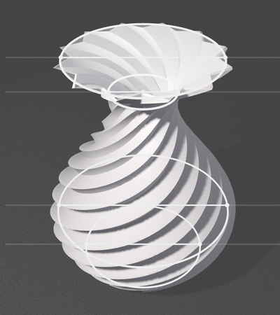 spiral vase by botmaker kunst modelle tolle 3d drucken 3d print model - Mito3D