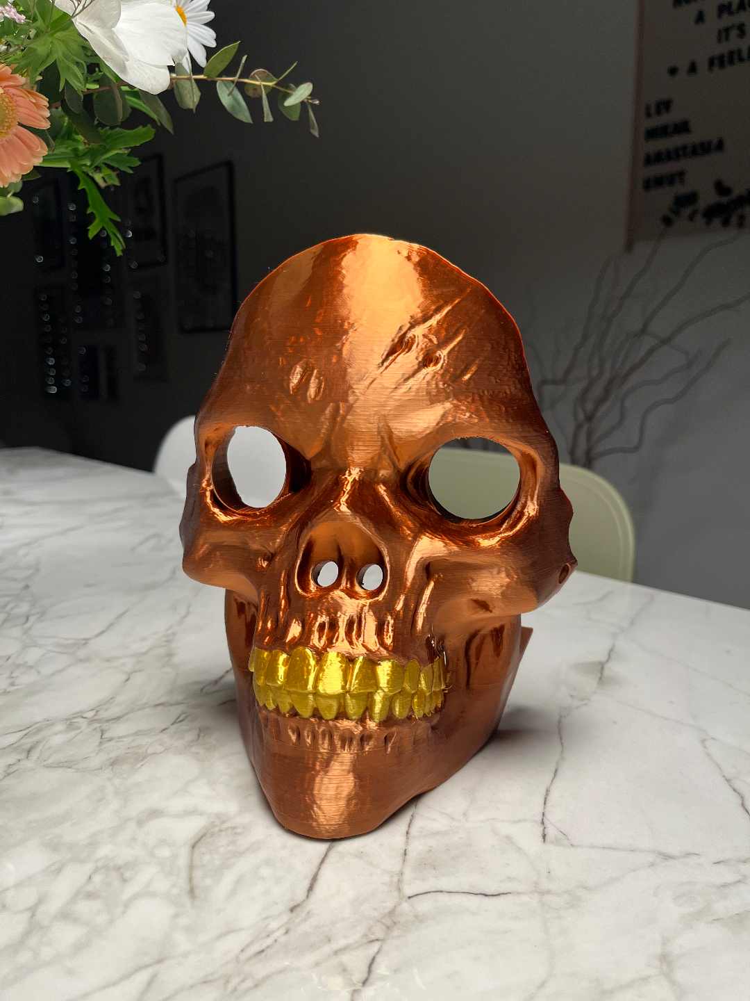 coppia halloween maschera by swiss3d arte sculture osso scimmia 3D print model - Mito3D