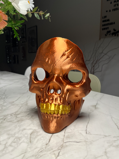 scull halloween mask by swiss3d art sculptures bone ape monkey 3d print model - Mito3D