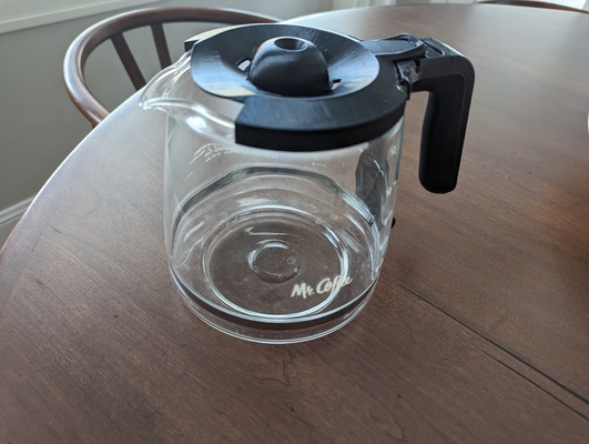 café pot remplacement couvercle mr by kagman ménage maison modèles cafetière mrcoffee 3d print model - Mito3D