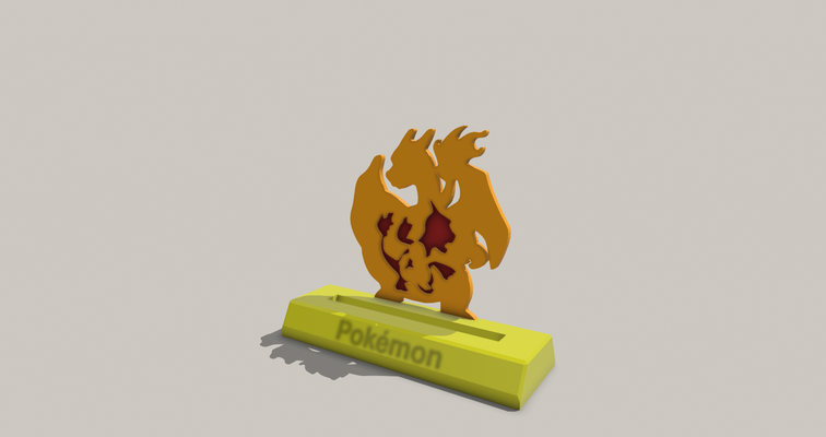 psa ayakta durmak kart pokemon sihirbaz çekicilik charmeleon by stampo 3d yazıcı aksesuarlar charmander lamba ışık dürtmek top lampa pokeball 2d sanat şarj etmek kutu yazı tahtası derecelendirilmiş kartları kademeli blastoz bulbasaur pikaçu 3d print model - Mito3D