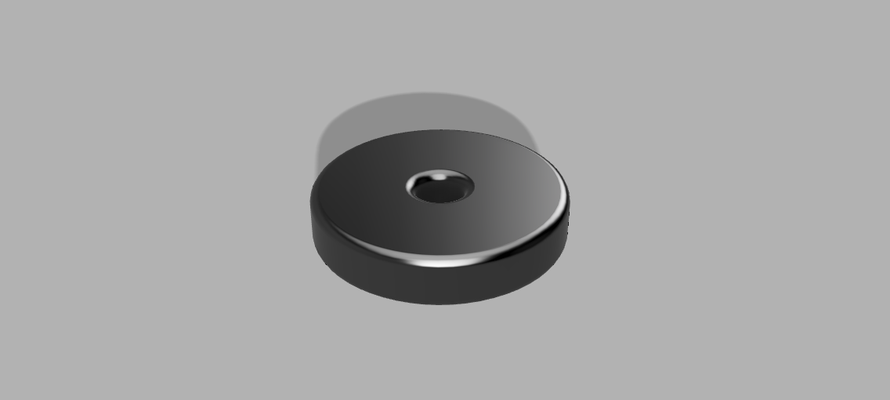 simple 45 record adapter by kim-janosch tools gadgets fusion360 45recordadapter 3d print model - Mito3D