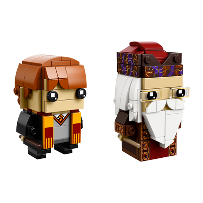 lego ron & dumbledore by curious mint toys games harrypotter legocompatible legobrick legobricks ronweasley brickheadz 3d print model - Mito3D
