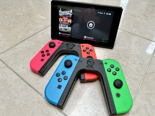 joycon griff mehrere varianten schritt datei inbegriffen to anpassen besitzen by jerry werkzeuge gadgets nintendo schalter joycongrip 3d print model - Mito3D