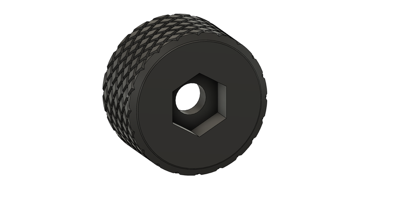 knurled m6 thumb knob hex bolts remixed by printblobby tools 3d print model - Mito3D