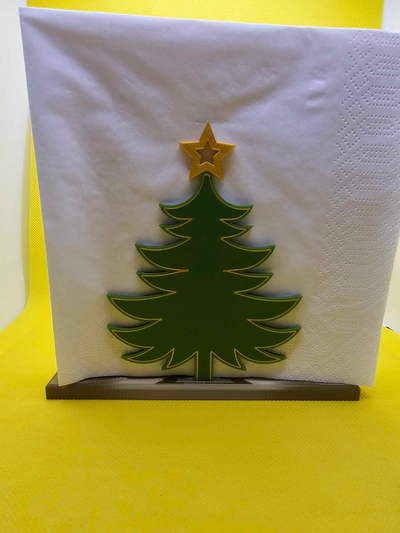 guardanapo suporte natal árvore by ejner19 casa festividades 3d print model - Mito3D