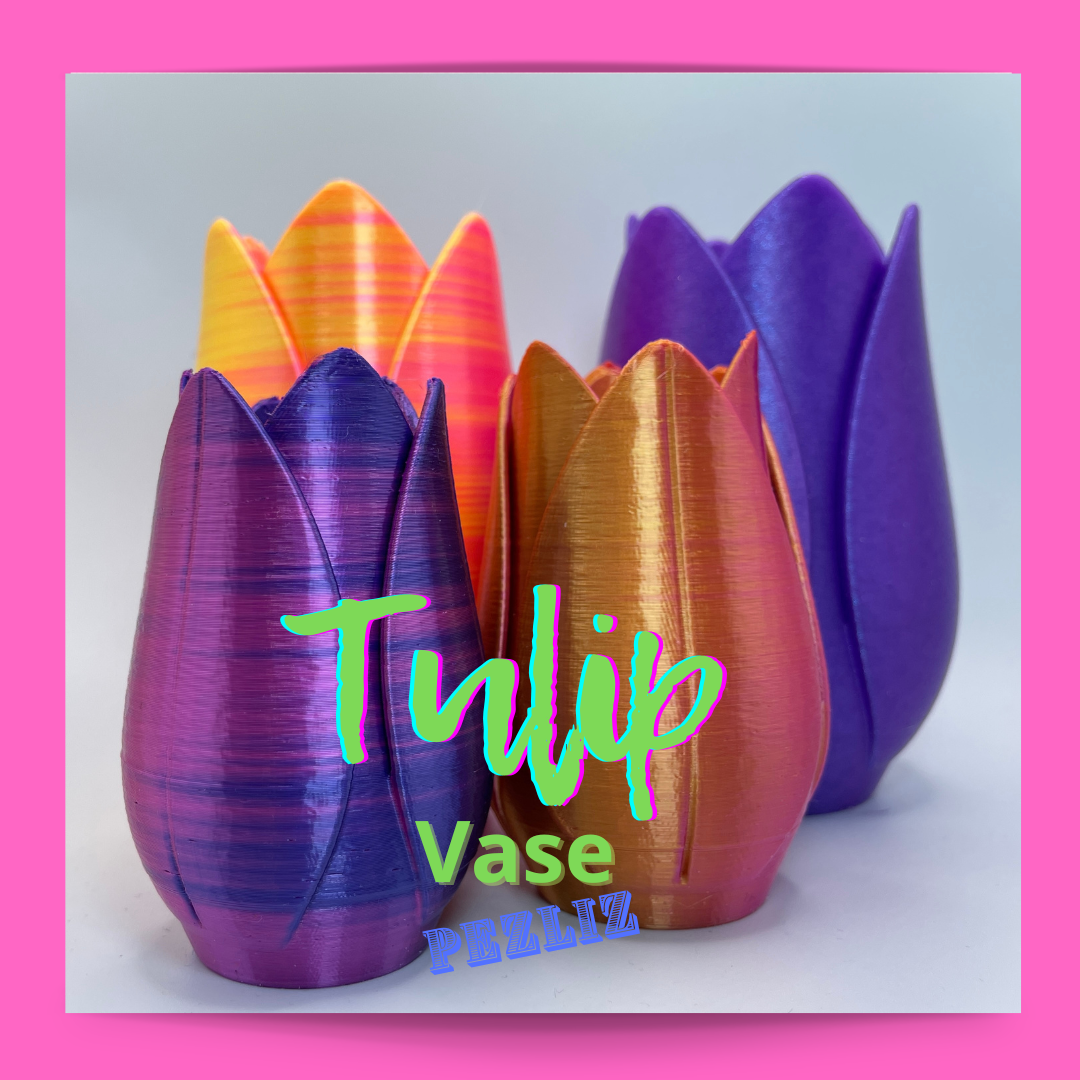 tulpe vase by pezliz haushalt dekor blume 3D print model - Mito3D