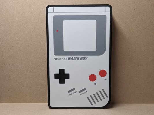 nintendo game boy lightbox led lamp by silman3d art models retro light box ams multicolor videogame retrogaming 3d print model - Mito3D