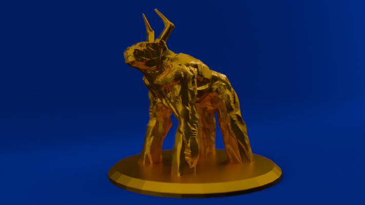 dämon kuh by sirblender miniaturen kreaturen stier hirsch dungeons drachen figur tischplatte tier kreatur 3d print model - Mito3D